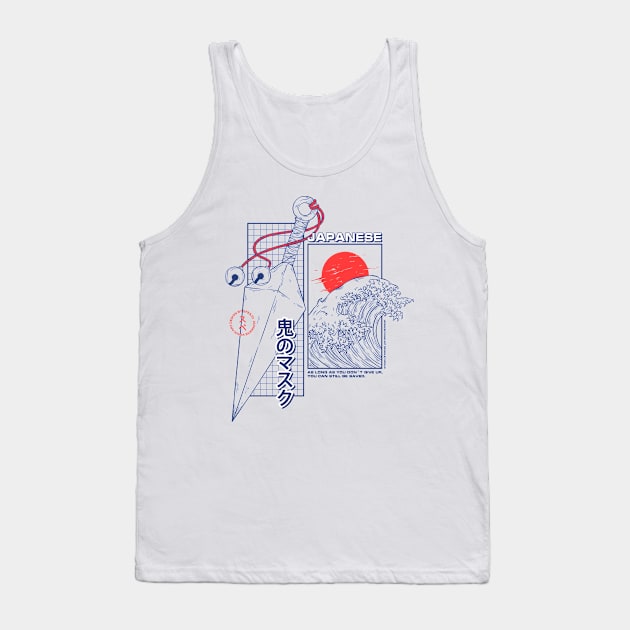 Japanese Kunai Weapon Tank Top by Spes.id